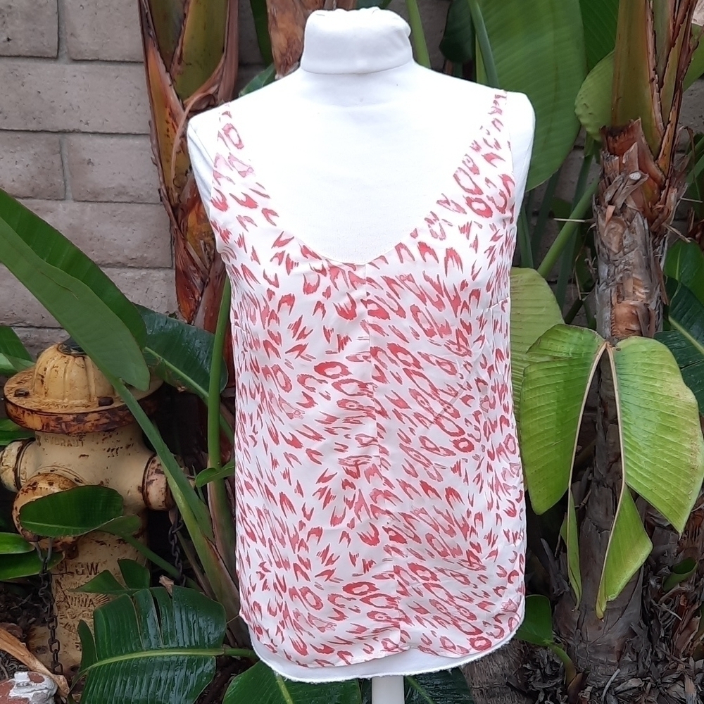 Cabi flirty Cami leopard tank top extra small style 267 camisole tank